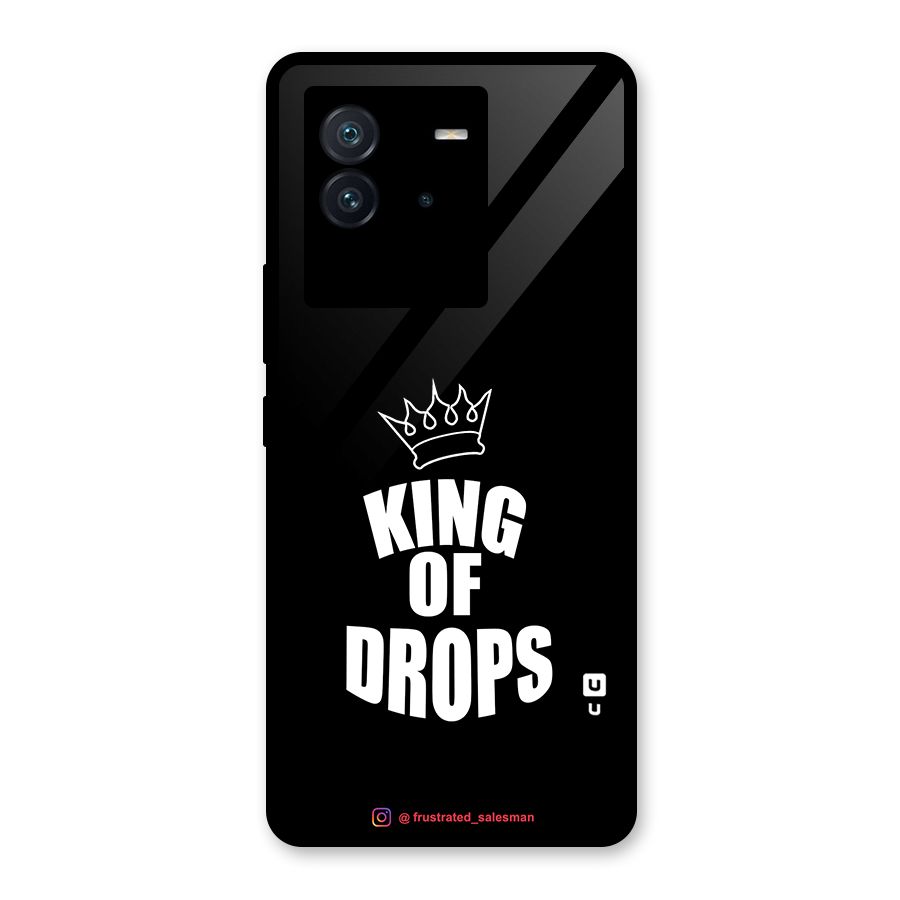 King of Drops Black Glass Back Case for Vivo iQOO Neo 6 5G