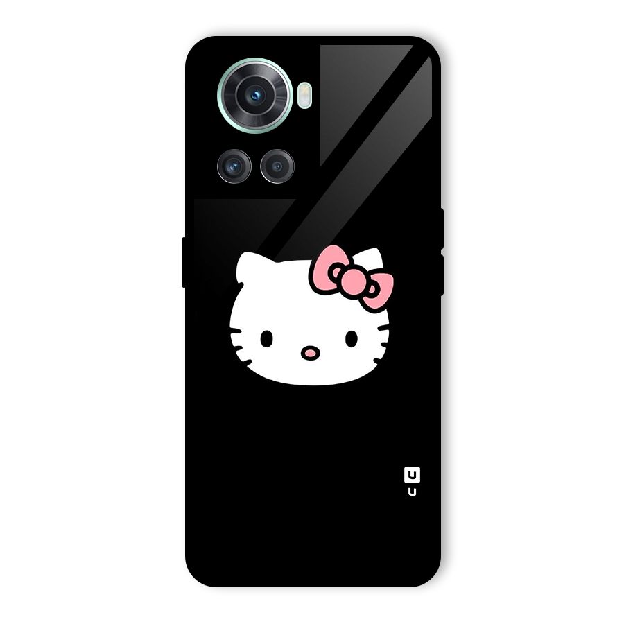 Kitty Cute Glass Back Case for OnePlus 10R