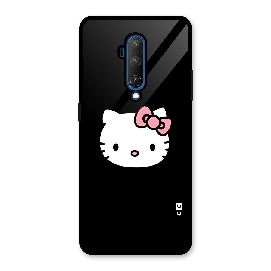 Kitty Cute Glass Back Case for OnePlus 7T Pro