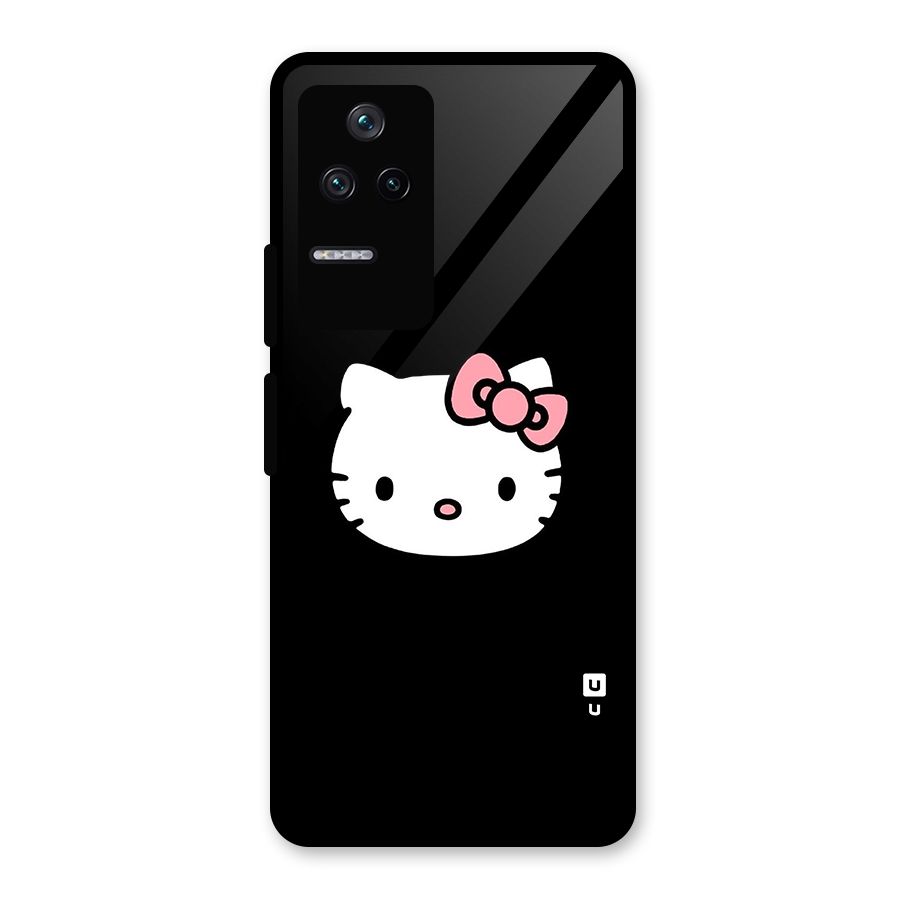 Kitty Cute Glass Back Case for Poco F4 5G