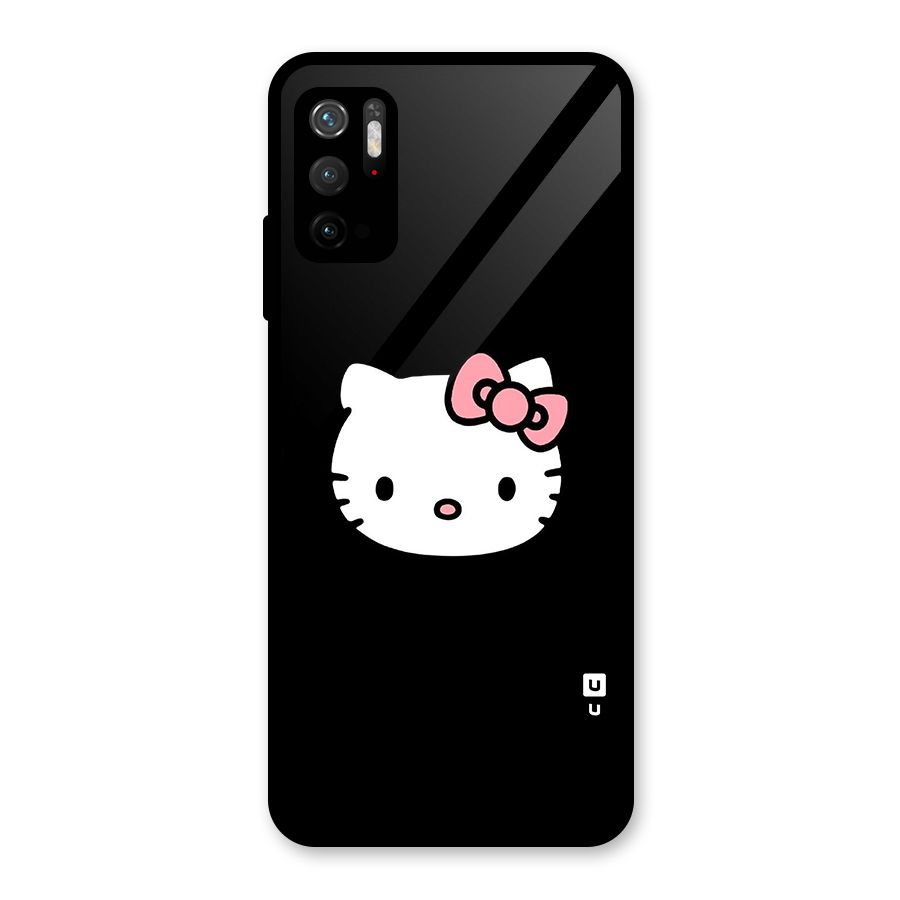 Kitty Cute Glass Back Case for Poco M3 Pro 5G