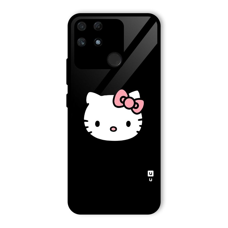 Kitty Cute Glass Back Case for Realme Narzo 50A