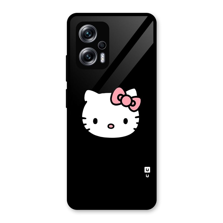 Kitty Cute Glass Back Case for Redmi K50i