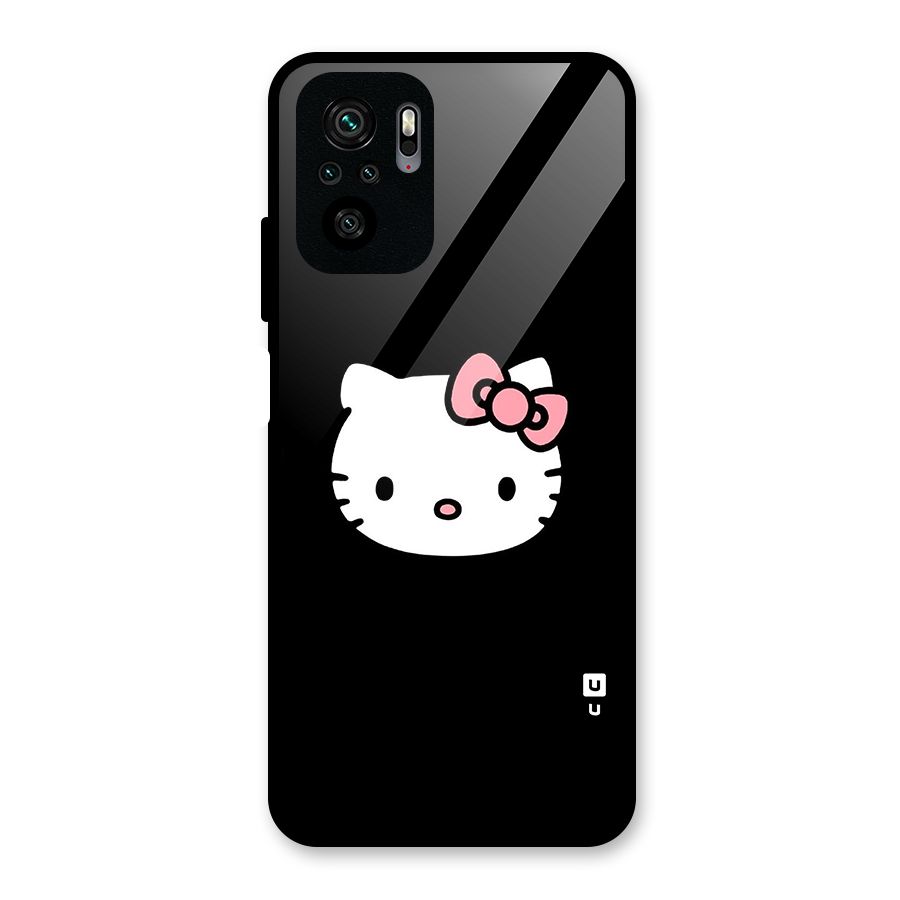 Kitty Cute Glass Back Case for Redmi Note 11 SE