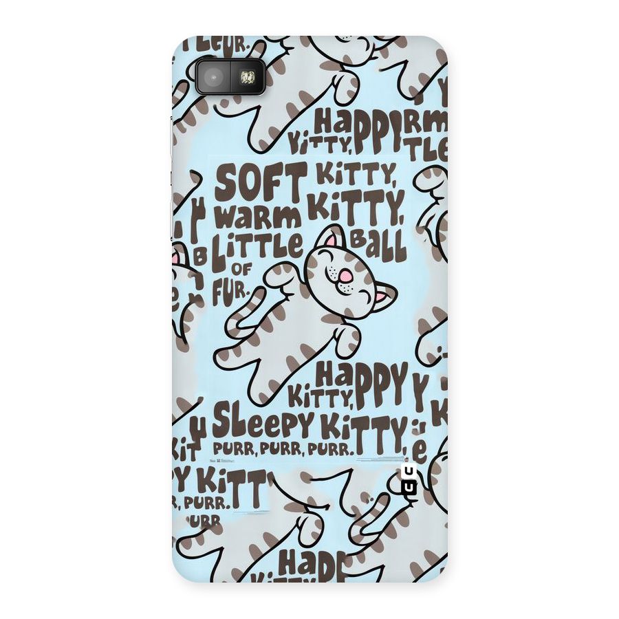 Kitty Pattern Back Case for Blackberry Z10