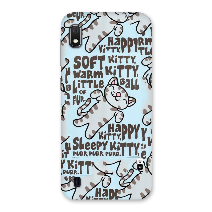 Kitty Pattern Back Case for Galaxy A10