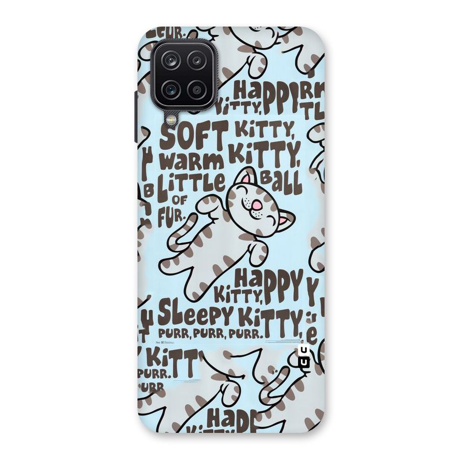 Kitty Pattern Back Case for Galaxy A12