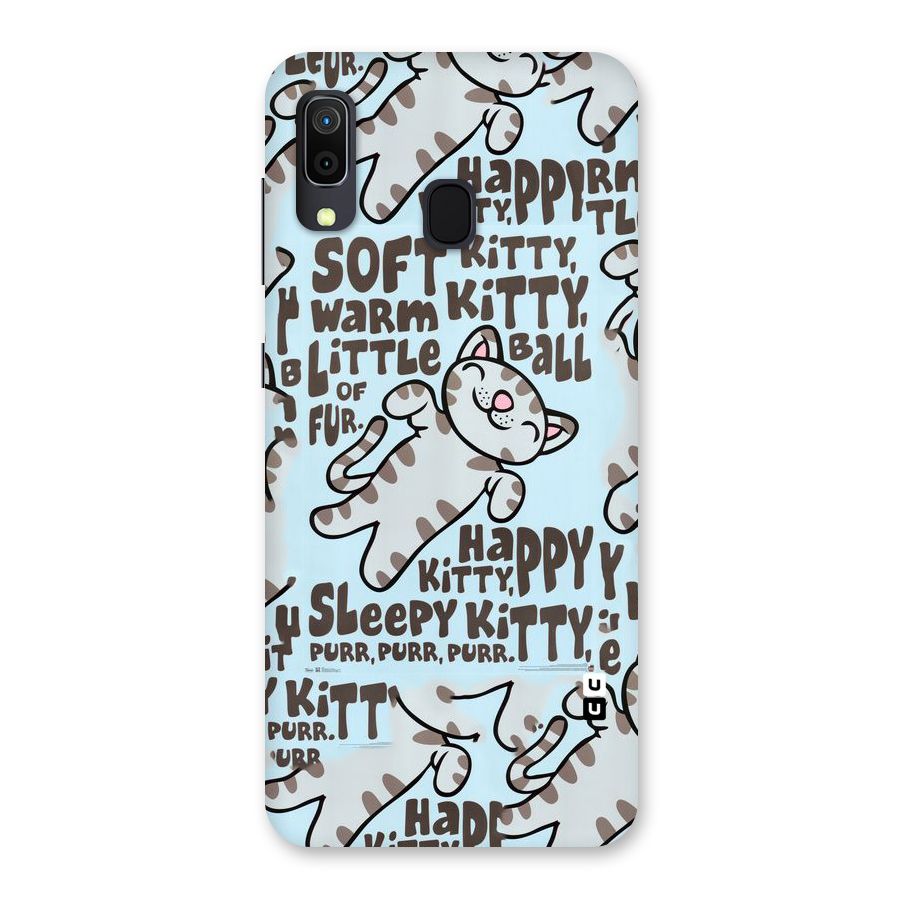 Kitty Pattern Back Case for Galaxy A30