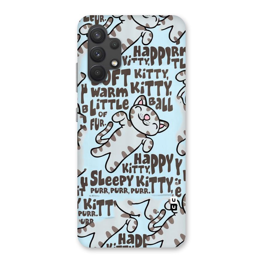 Kitty Pattern Back Case for Galaxy A32