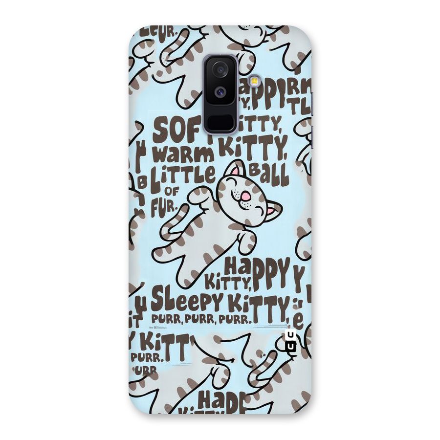 Kitty Pattern Back Case for Galaxy A6 Plus