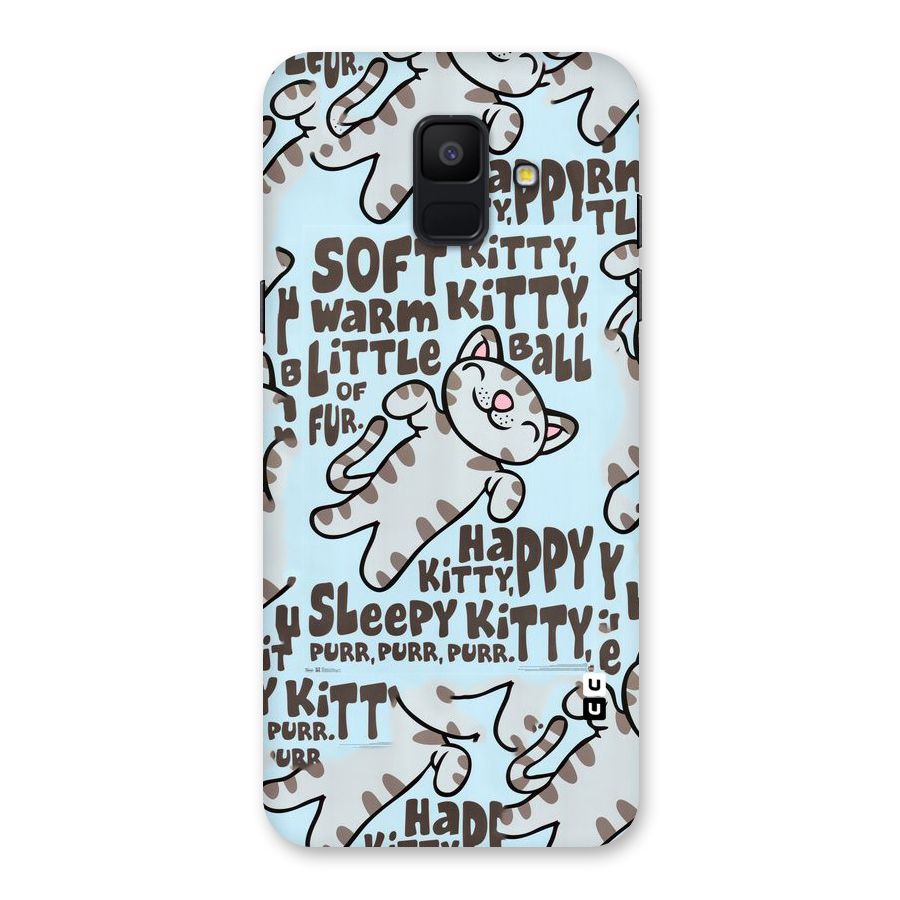 Kitty Pattern Back Case for Galaxy A6 (2018)