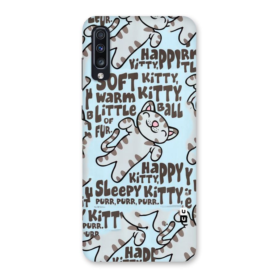 Kitty Pattern Back Case for Galaxy A70