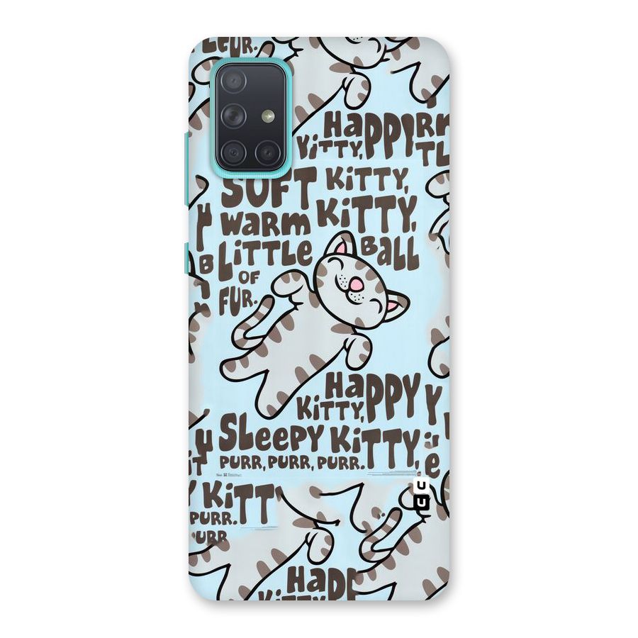 Kitty Pattern Back Case for Galaxy A71