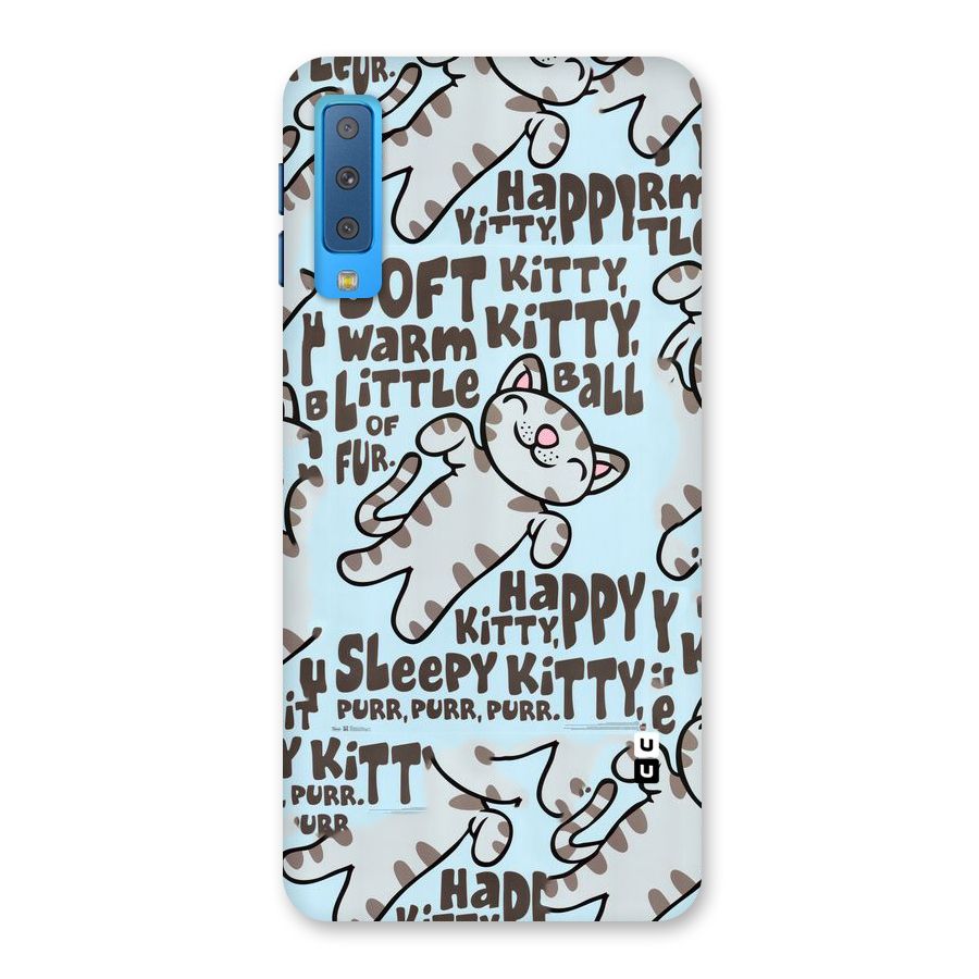 Kitty Pattern Back Case for Galaxy A7 (2018)