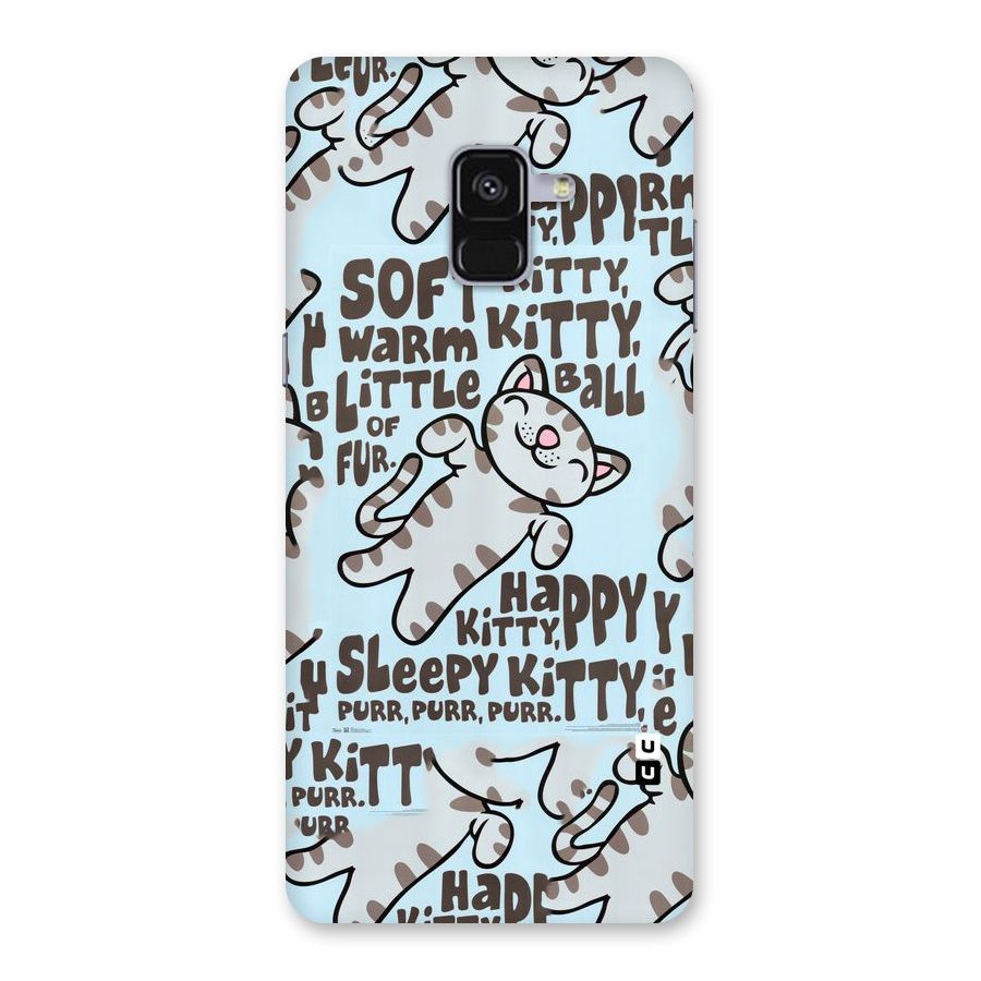 Kitty Pattern Back Case for Galaxy A8 Plus