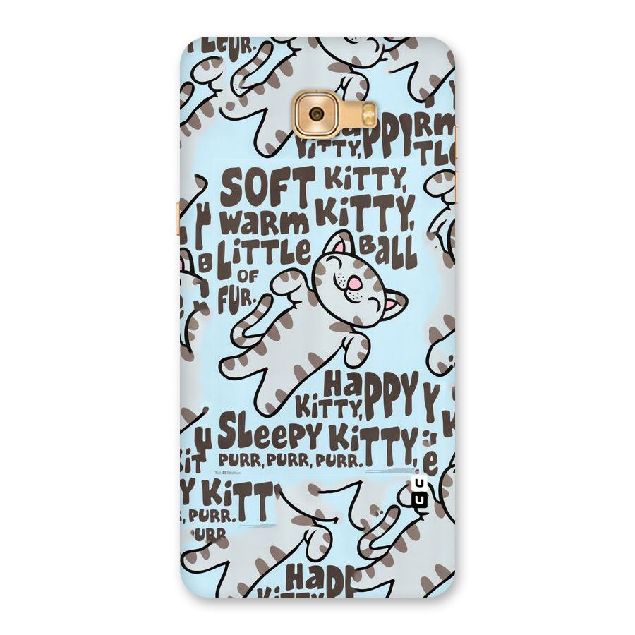 Kitty Pattern Back Case for Galaxy C9 Pro