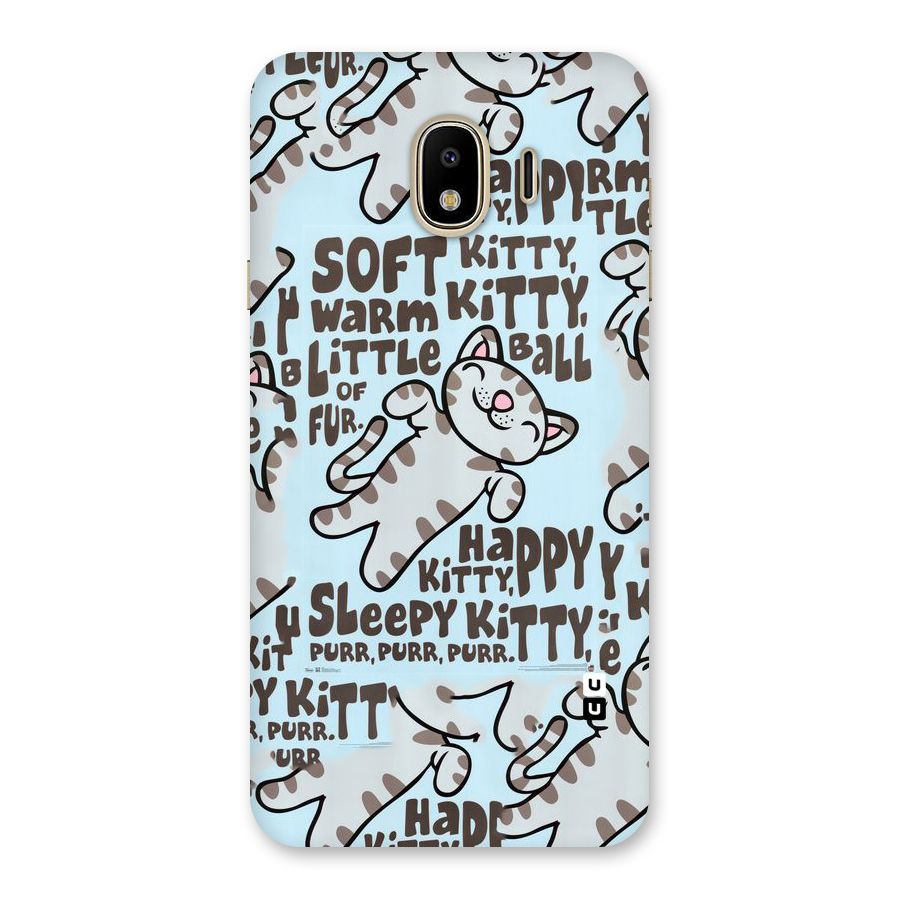 Kitty Pattern Back Case for Galaxy J4