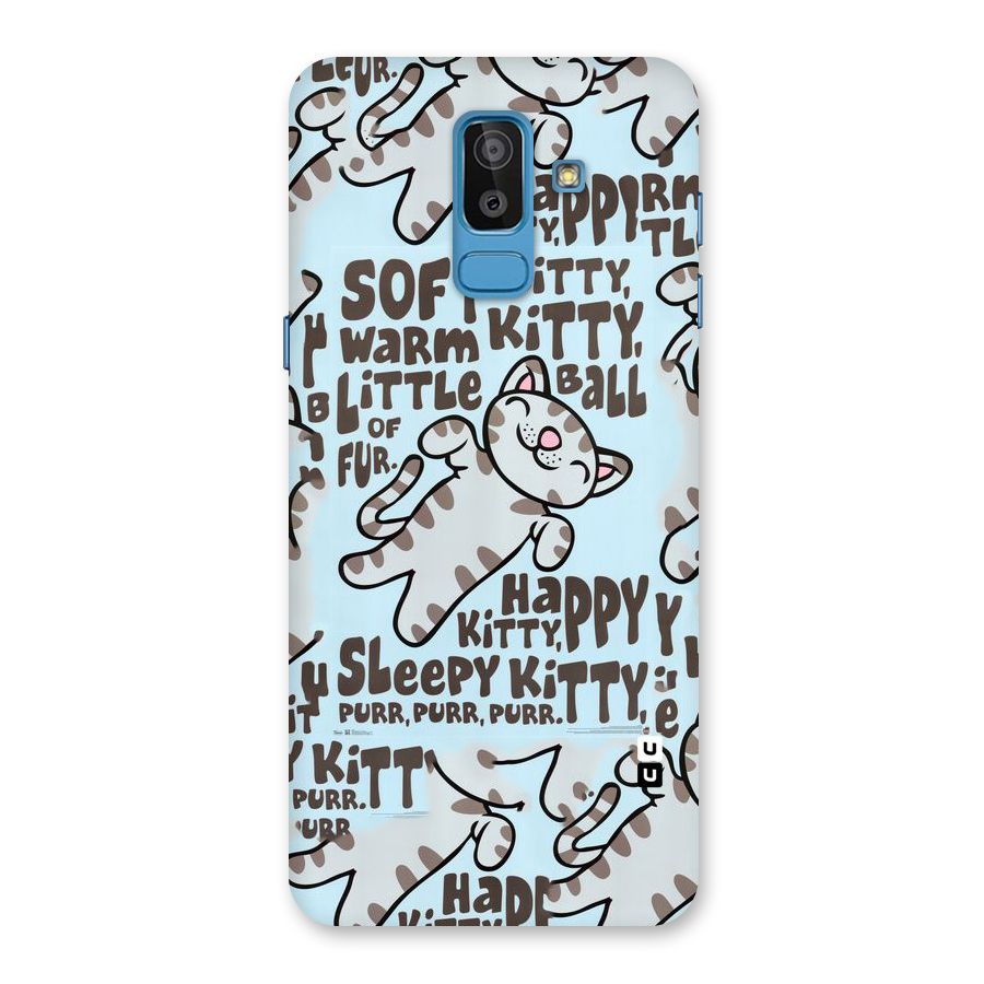 Kitty Pattern Back Case for Galaxy J8