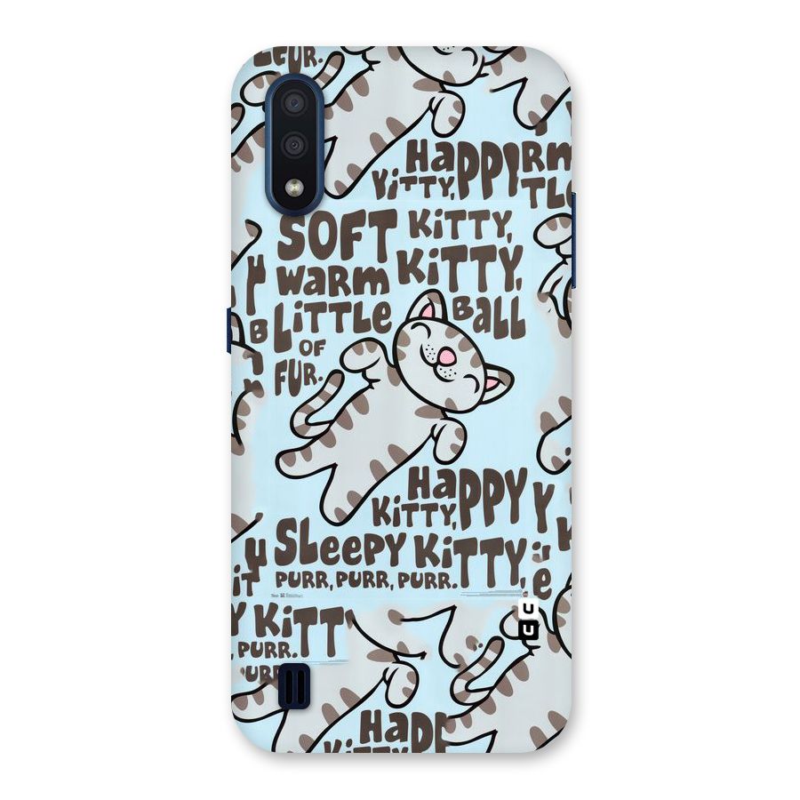 Kitty Pattern Back Case for Galaxy M01