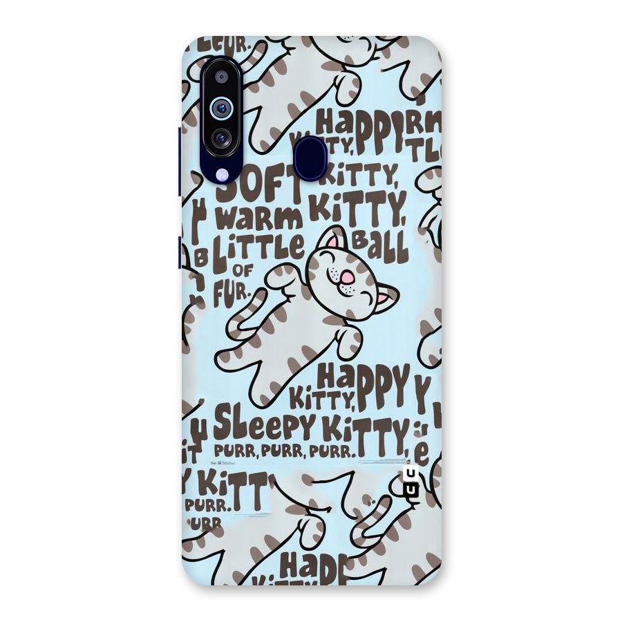 Kitty Pattern Back Case for Galaxy M40