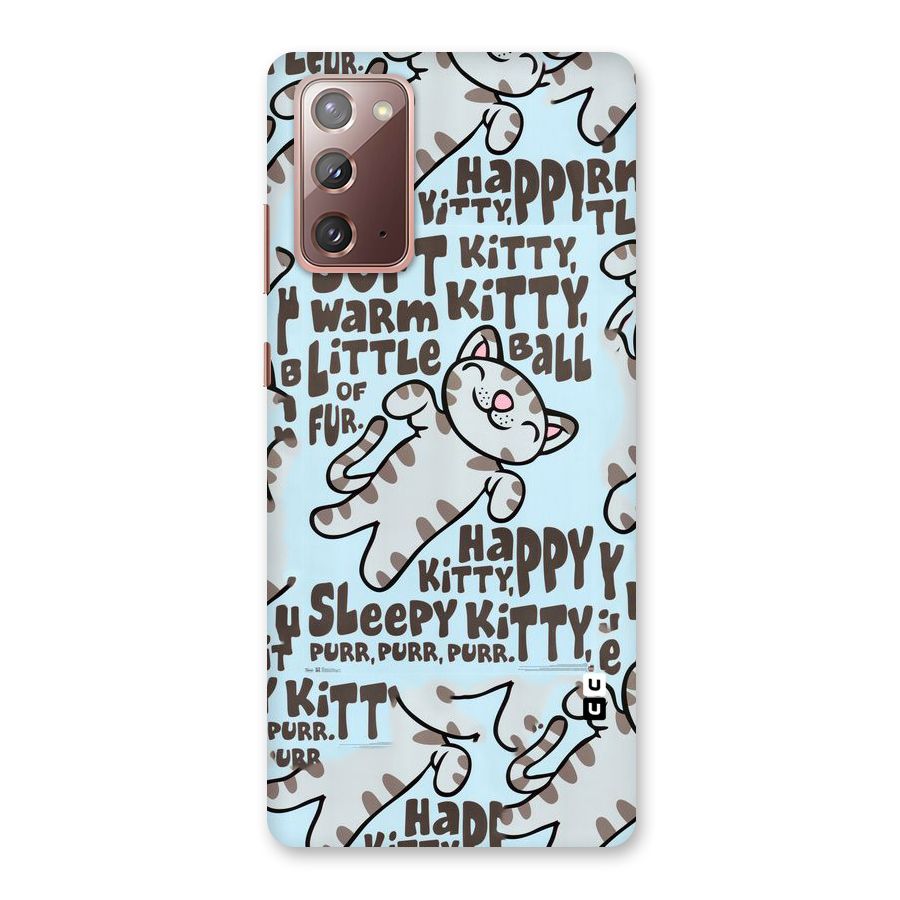 Kitty Pattern Back Case for Galaxy Note 20