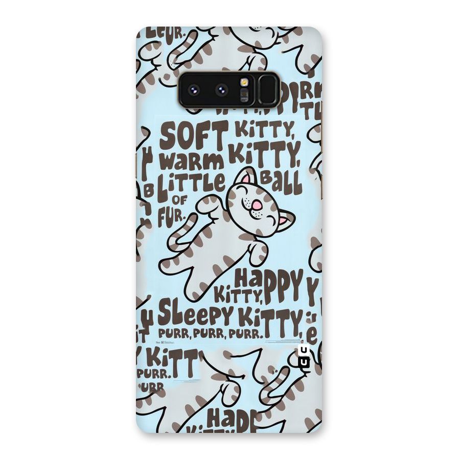 Kitty Pattern Back Case for Galaxy Note 8