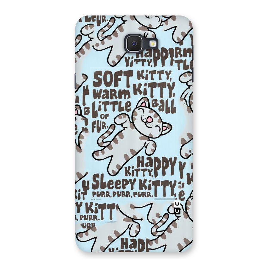 Kitty Pattern Back Case for Galaxy On7 2016