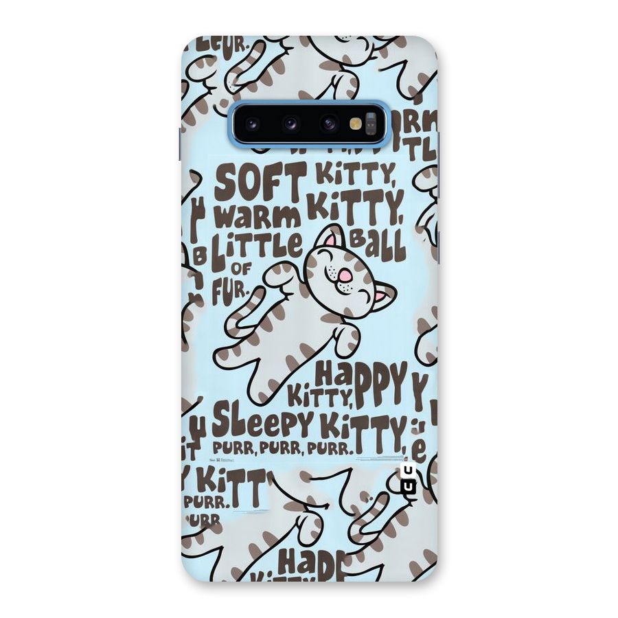 Kitty Pattern Back Case for Galaxy S10 Plus