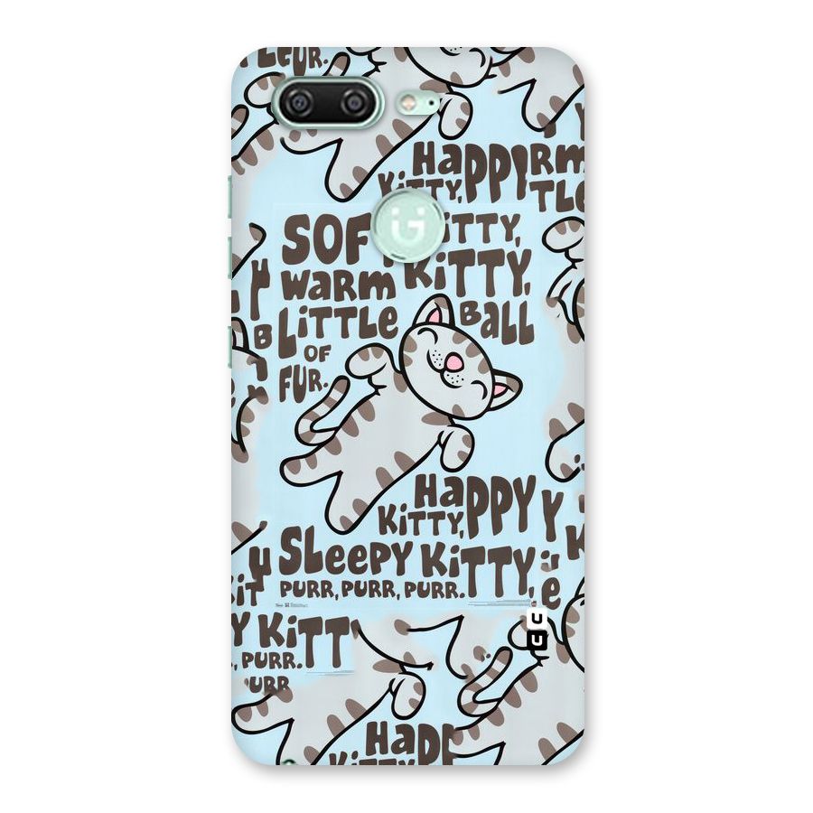Kitty Pattern Back Case for Gionee S10