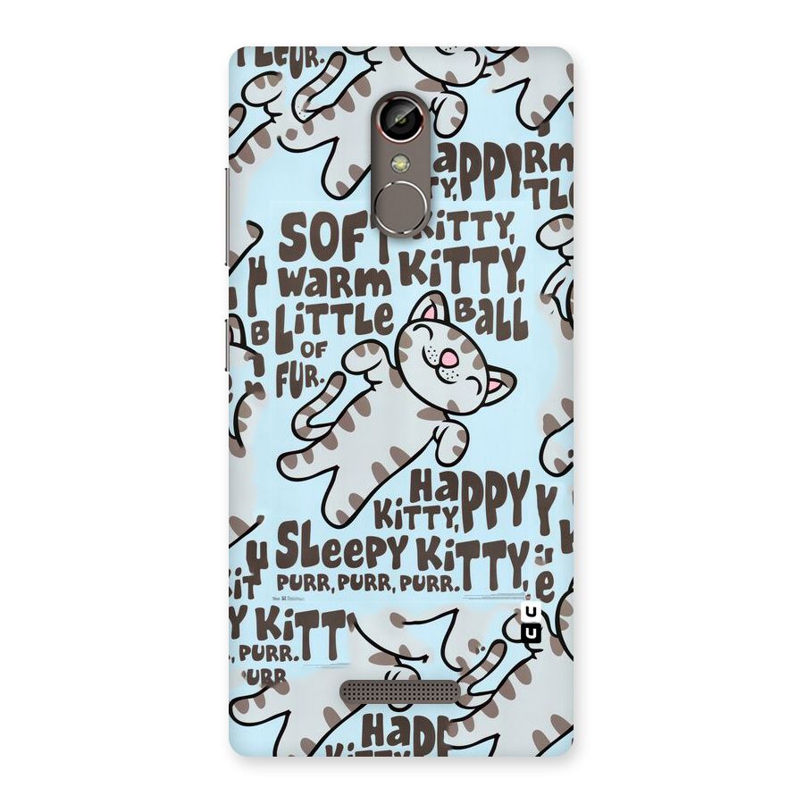 Kitty Pattern Back Case for Gionee S6s