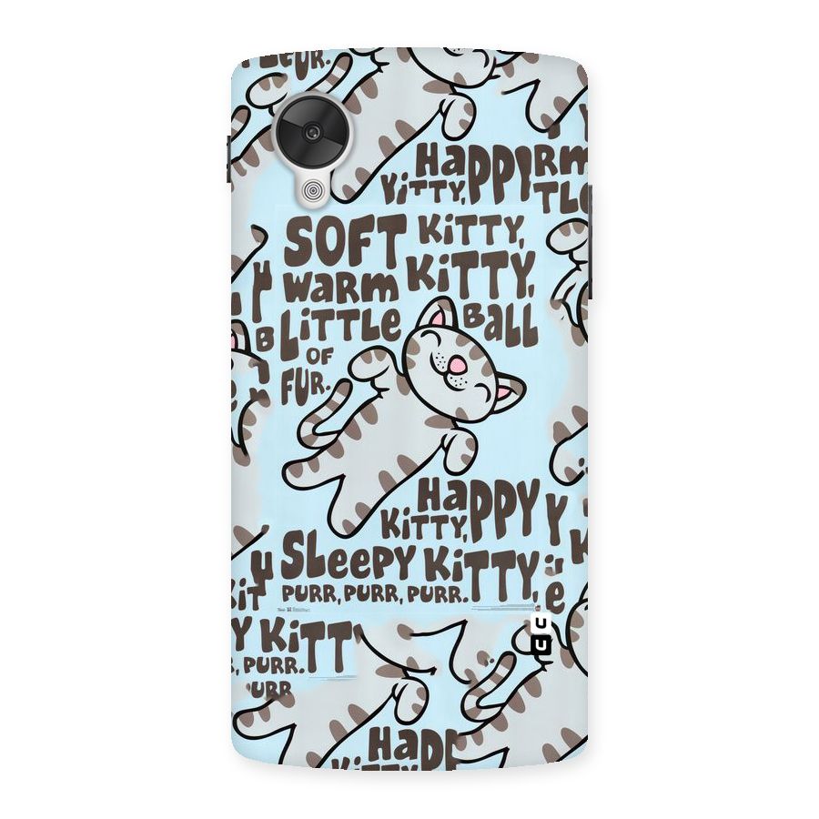 Kitty Pattern Back Case for Google Nexsus 5