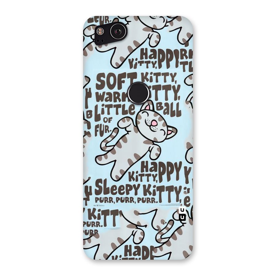 Kitty Pattern Back Case for Google Pixel 2