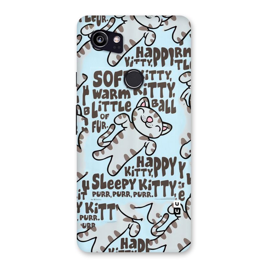 Kitty Pattern Back Case for Google Pixel 2 XL