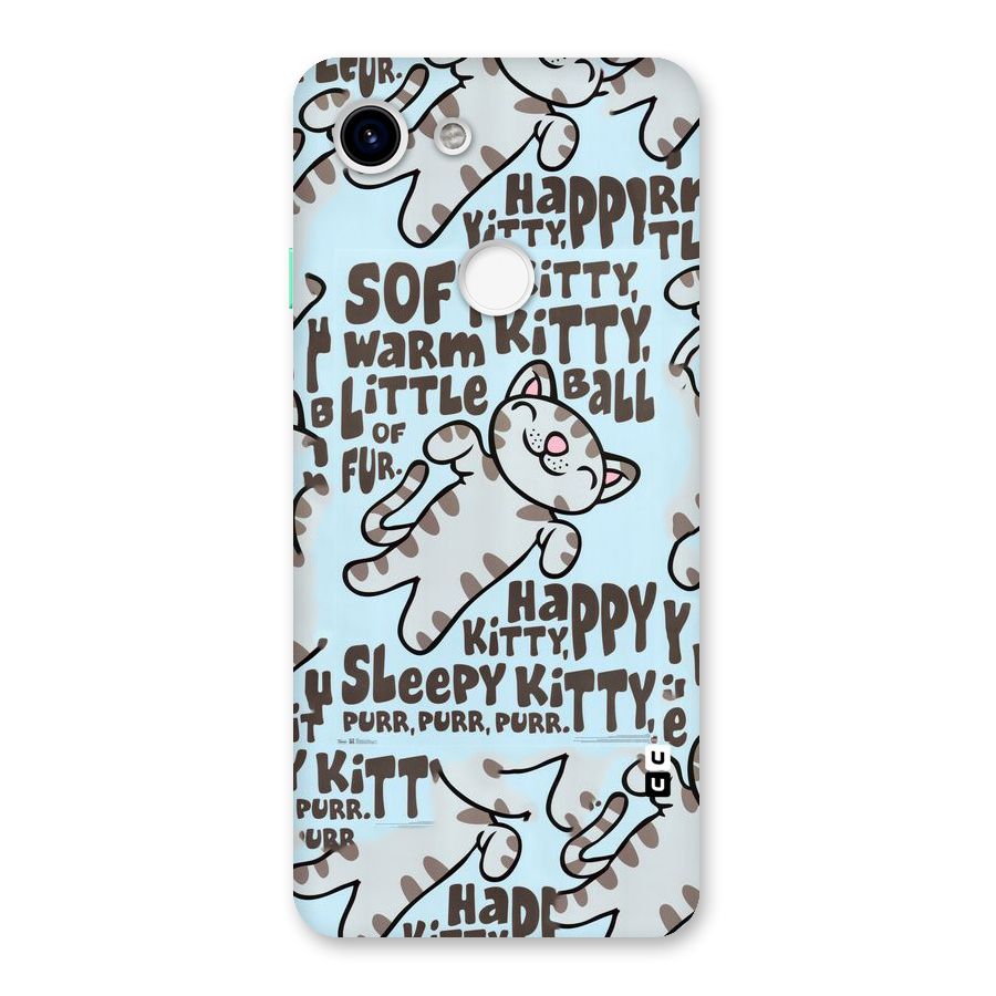 Kitty Pattern Back Case for Google Pixel 3