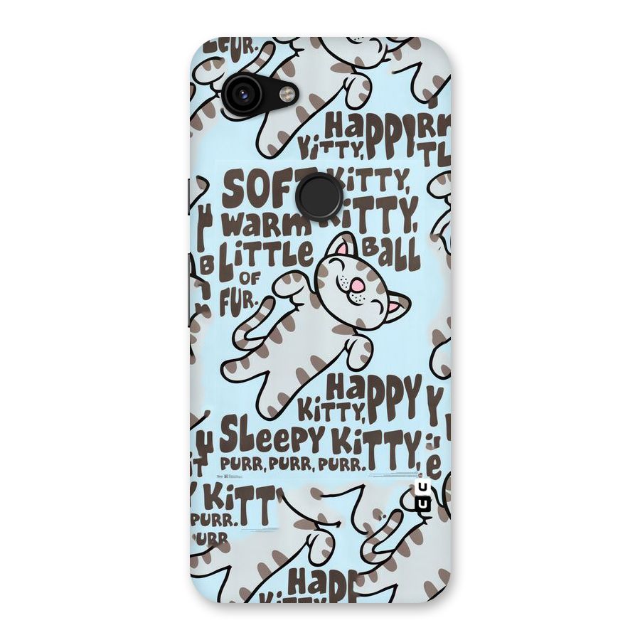 Kitty Pattern Back Case for Google Pixel 3a