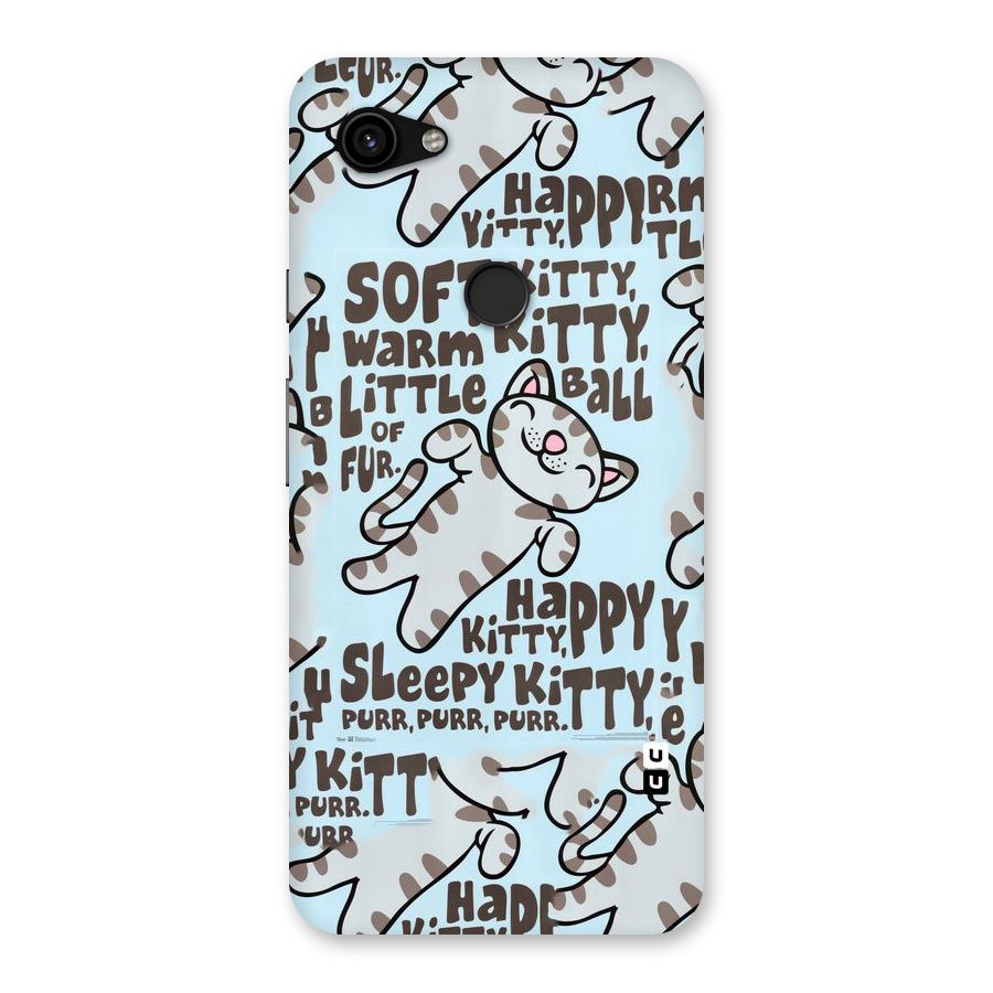 Kitty Pattern Back Case for Google Pixel 3a XL