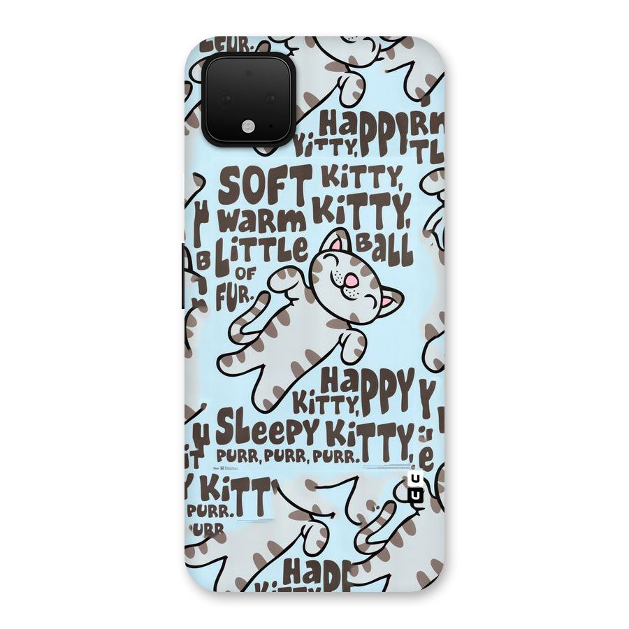 Kitty Pattern Back Case for Google Pixel 4 XL