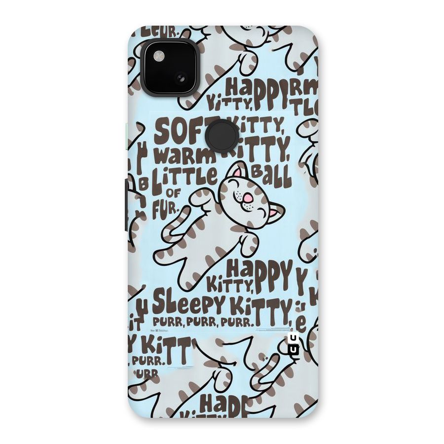 Kitty Pattern Back Case for Google Pixel 4a