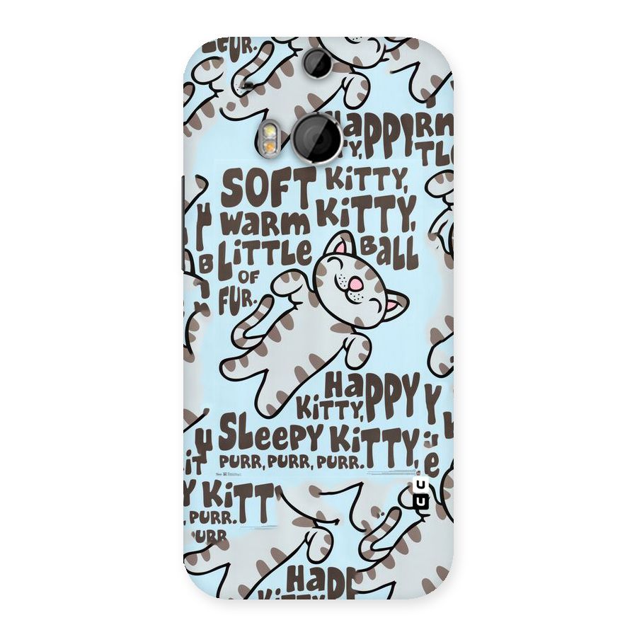 Kitty Pattern Back Case for HTC One M8