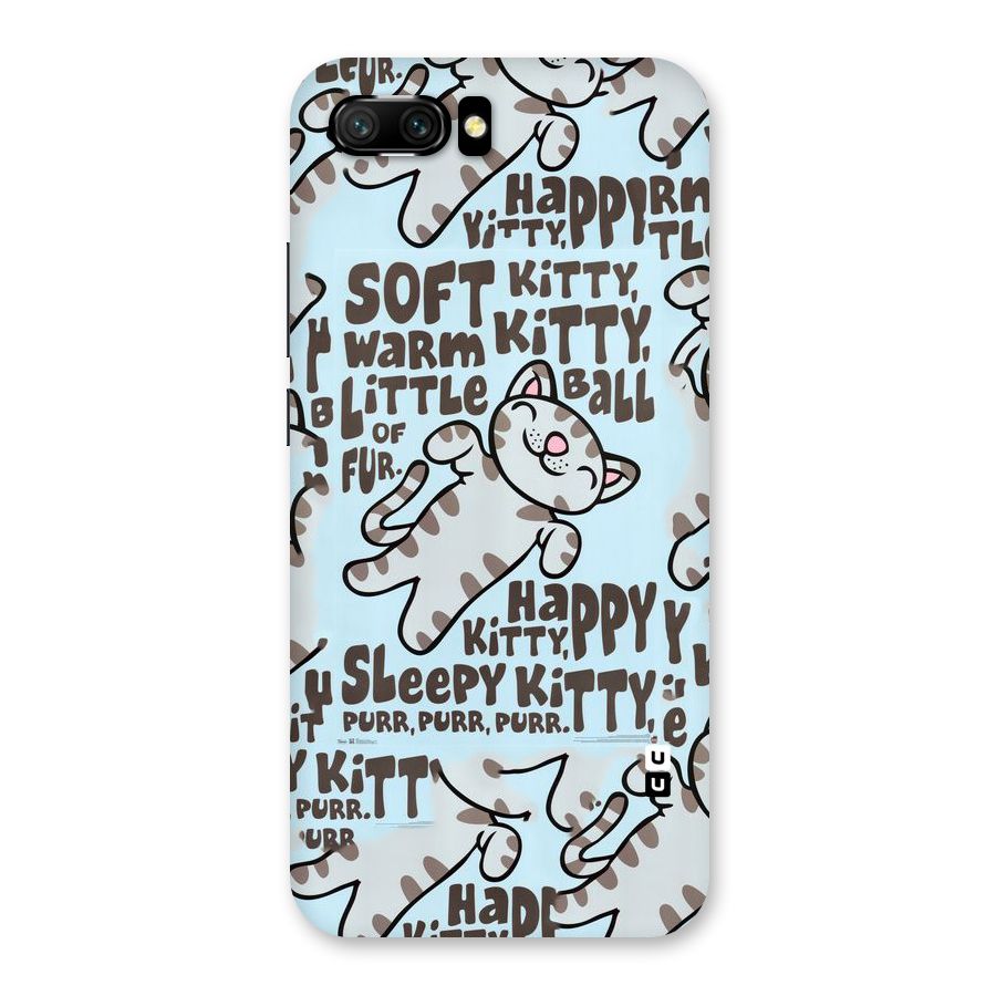Kitty Pattern Back Case for Honor 10