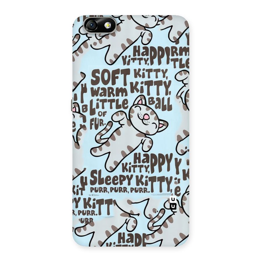Kitty Pattern Back Case for Honor 4X