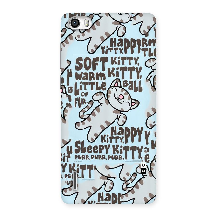 Kitty Pattern Back Case for Honor 6