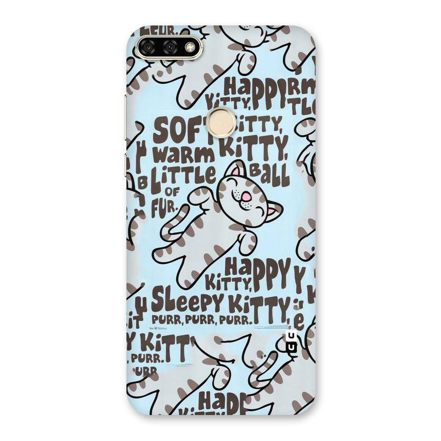 Kitty Pattern Back Case for Honor 7A