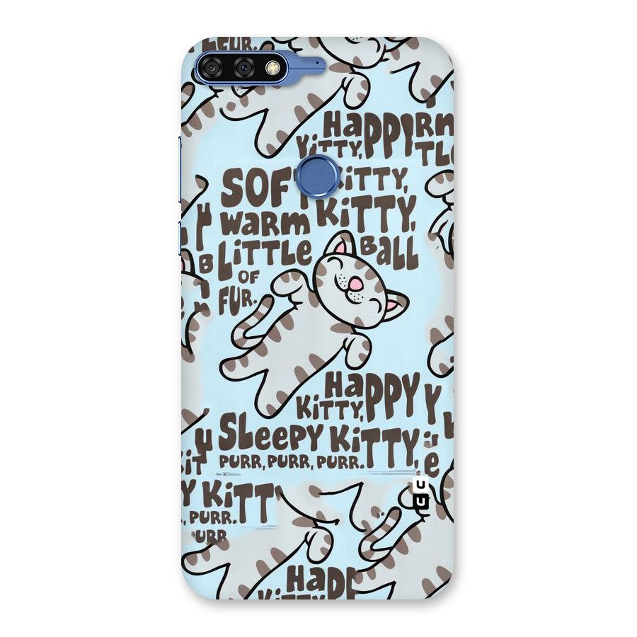 Kitty Pattern Back Case for Honor 7C