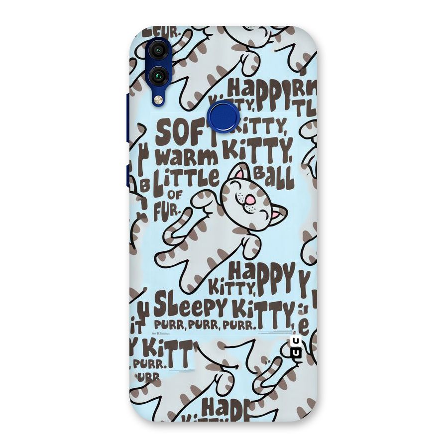 Kitty Pattern Back Case for Honor 8C