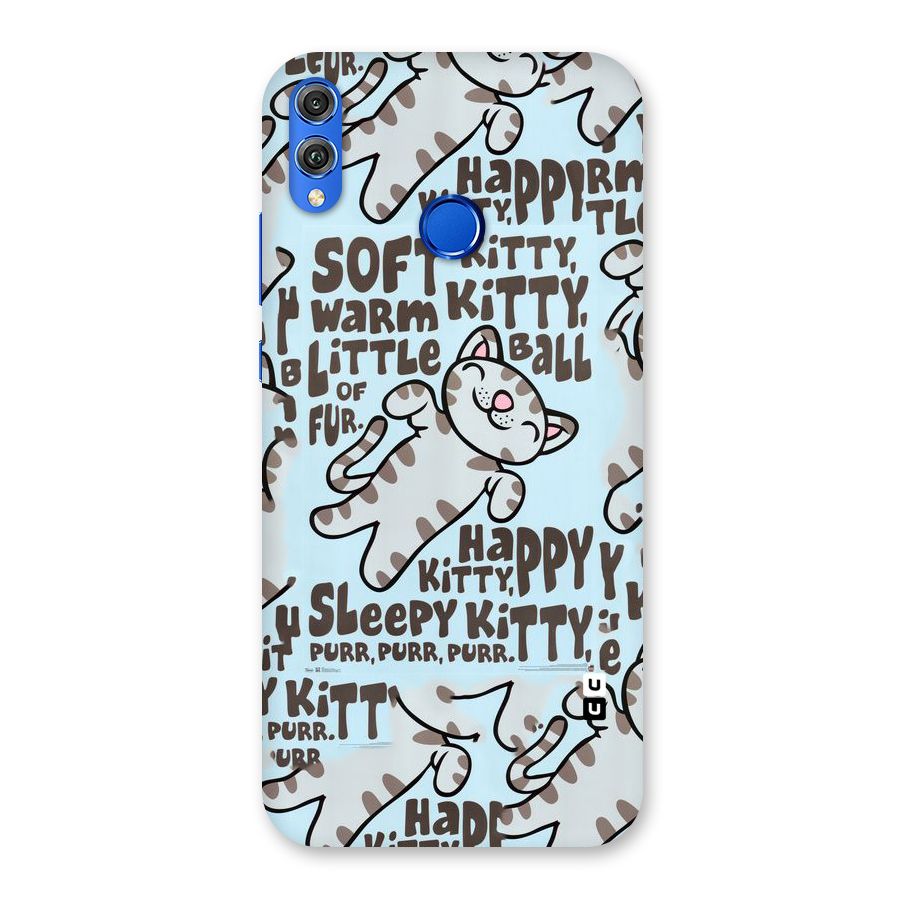 Kitty Pattern Back Case for Honor 8X