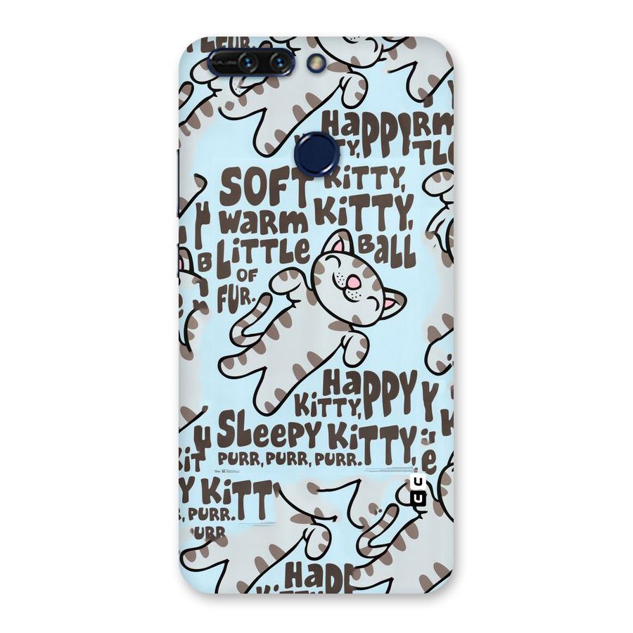 Kitty Pattern Back Case for Honor 8 Pro