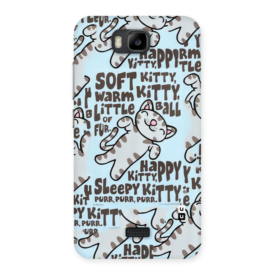 Kitty Pattern Back Case for Honor Bee