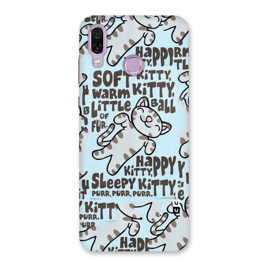 Kitty Pattern Back Case for Honor Play