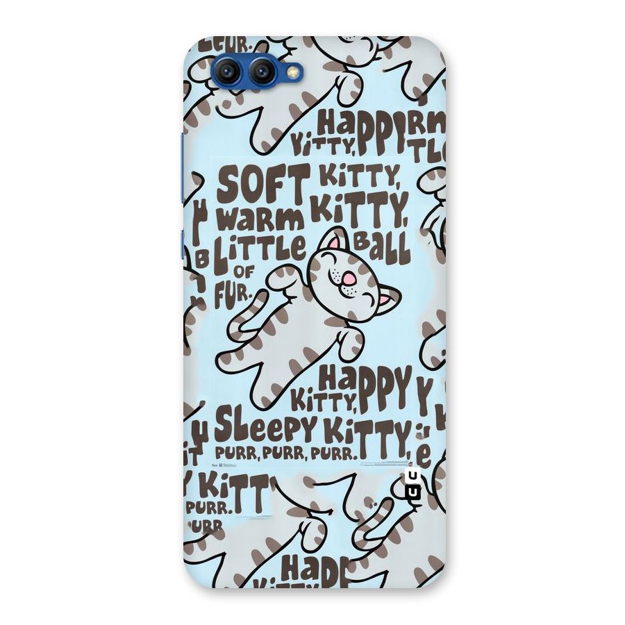 Kitty Pattern Back Case for Honor View 10